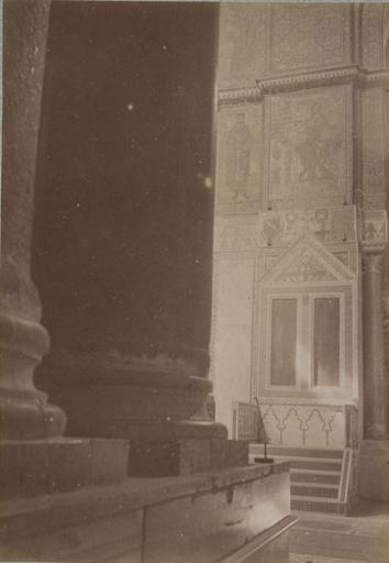 Le trône du Roi Roger, dans l'église de Montréal (Sicile) 13 avril 1885