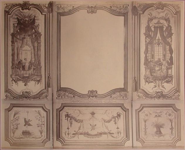 Fragments du cabinet des Singes (la porte, la chasse, la cueillette)