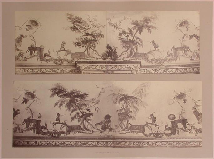 Fragments du salon Chinois (voussures du plafond)