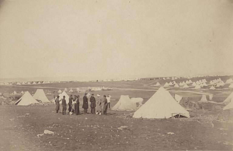 Gal Bosquet's Quarters looking towards Mackenzie Farm, March. 25 th 1856