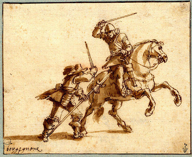 CAVALIER CONTRE HALLEBARDIER