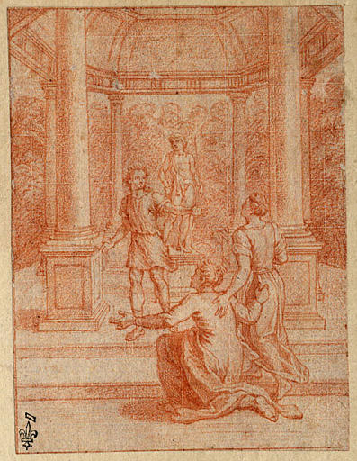 Episodes des amours pastorales de Daphnis et Chloé : Gnathon ramène Chloé