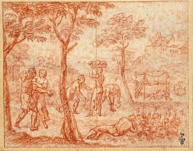 EPISODE DES AMOURS PASTORALES DE DAPHNIS ET CHLOE : TEMPS DES VENDANGES