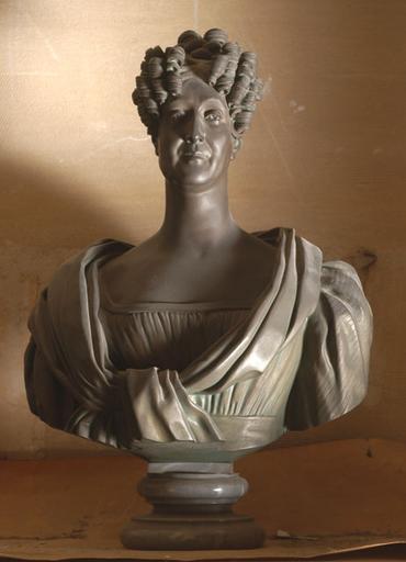 Buste de Eugénie-Adélaïde-Louise d'Orléans dite Madame Adélaïde (1777-1847), soeur du Roi Louis-Philippe
