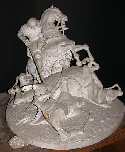 La mort de Bayard ; Combat de cavaliers