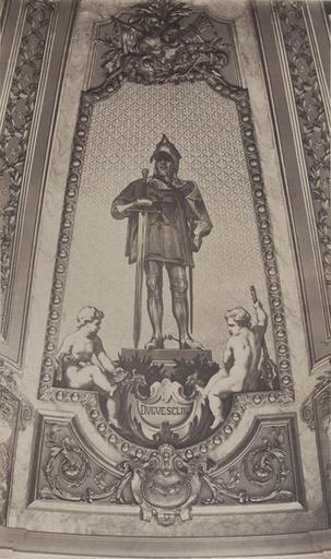 Du Guesclin. Grand Salon du Palais de la légion d'honneur, par Ach. Sirouy.1877 (titre au crayon sur le montage)