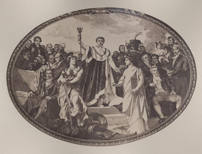 Napoléon 1er. Grand Salon, par Ach. Sirouy.1877 (titre au crayon sur le montage)