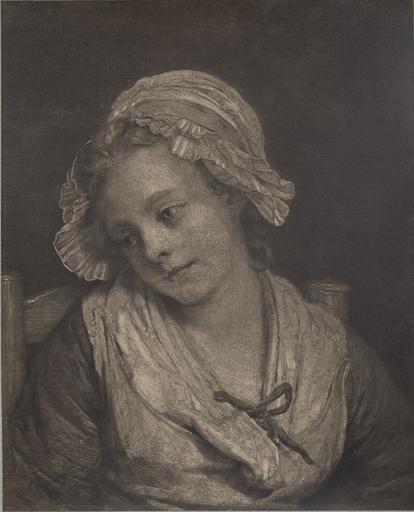 Exposition du Palais Bourbon / au profit des Alsaciens-Lorrains. / Greuze (Jeune fille)