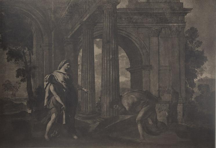 Exposition du Palais Bourbon / au profit des Alsaciens-Lorrains. / Poussin (Thésée découvrant l'épée de son père)