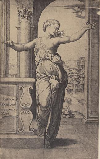 Marc-Antoine Raimondi : Lucrèce se donnant la mort