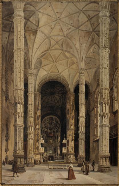 Intérieur de l'Eglise de Belem à Lisbonne
