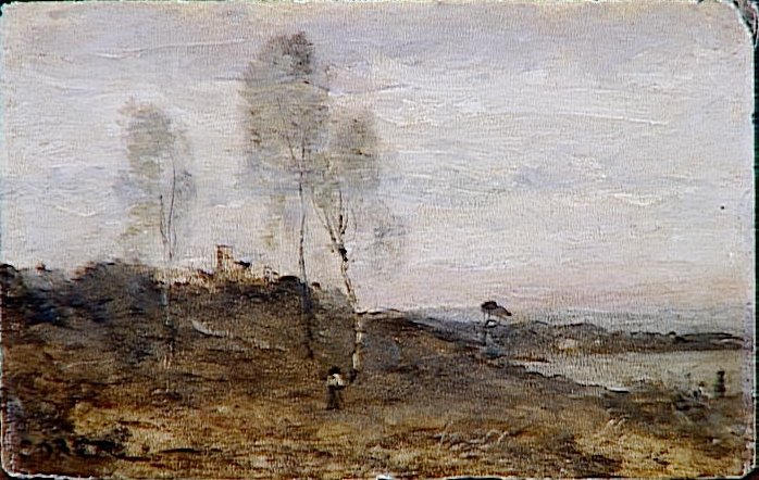 Paysage aux trois peupliers