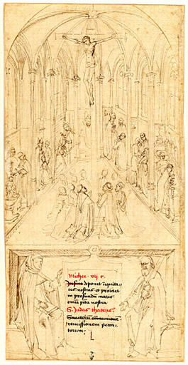 Descente de Croix (recto) ; Les sept sacrements (verso)