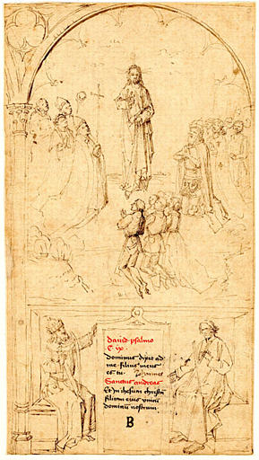 Christ bénissant (recto) ; L'Ascension (verso)