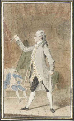 Mr le marquis d'Albaret, jouant le rôle du joueur anglais