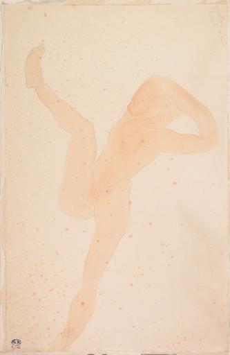 APOLLON, FEMME NUE FAISANT LE GRAND ECART