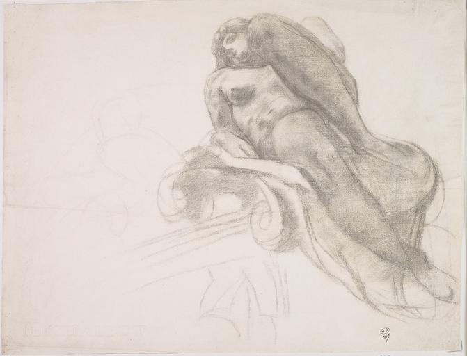 ETUDE D'APRES L'AURORE DE MICHEL ANGE