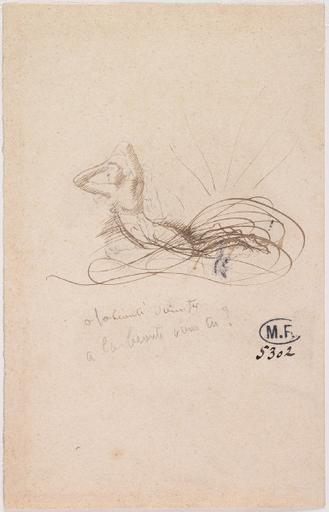 A LA BEAUTE, VIENS TU ?, BUSTE DE FEMME NUE AUX BRAS LEVES AU DESSUS DE LA TETE