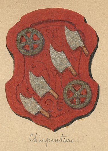 ARMOIRIES DE LA TRIBU DES CHARPENTIERS DE STRASBOURG