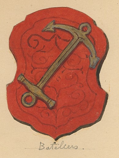 ARMOIRIES DE LA TRIBU DES BATELIERS DE STRASBOURG