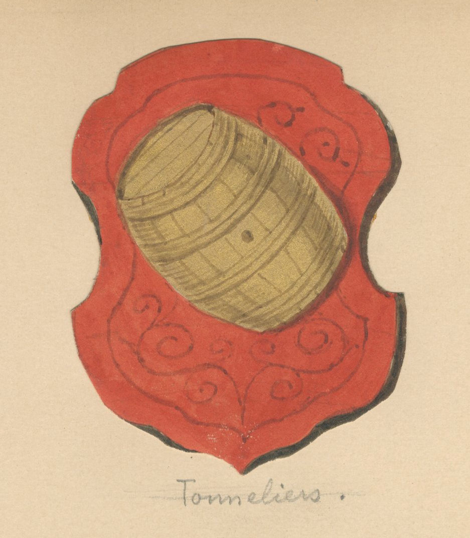 ARMOIRIES DE LA TRIBU DES TONNELIERS DE STRASBOURG