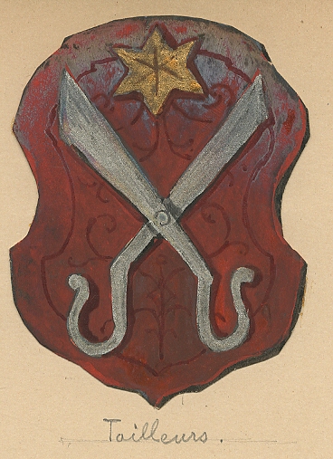 ARMOIRIES DE LA TRIBU DES TAILLEURS DE STRASBOURG