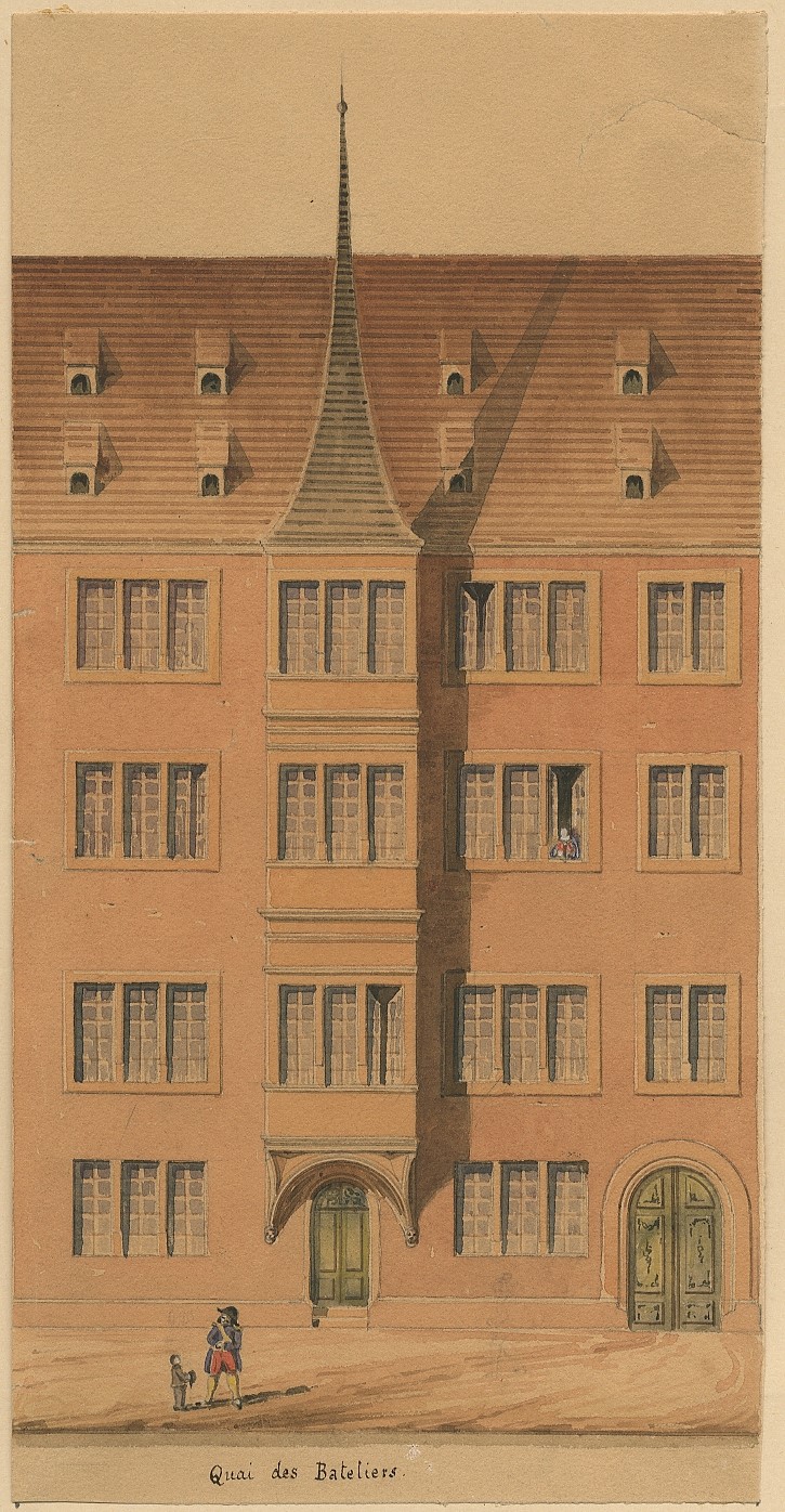 VUE DE STRASBOURG : MAISON HUGLER, QUAI DES BATELIERS