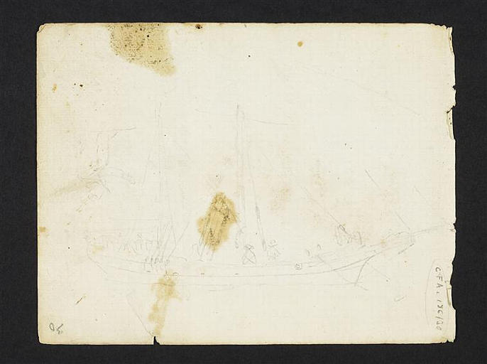 Croquis d'un petit voilier