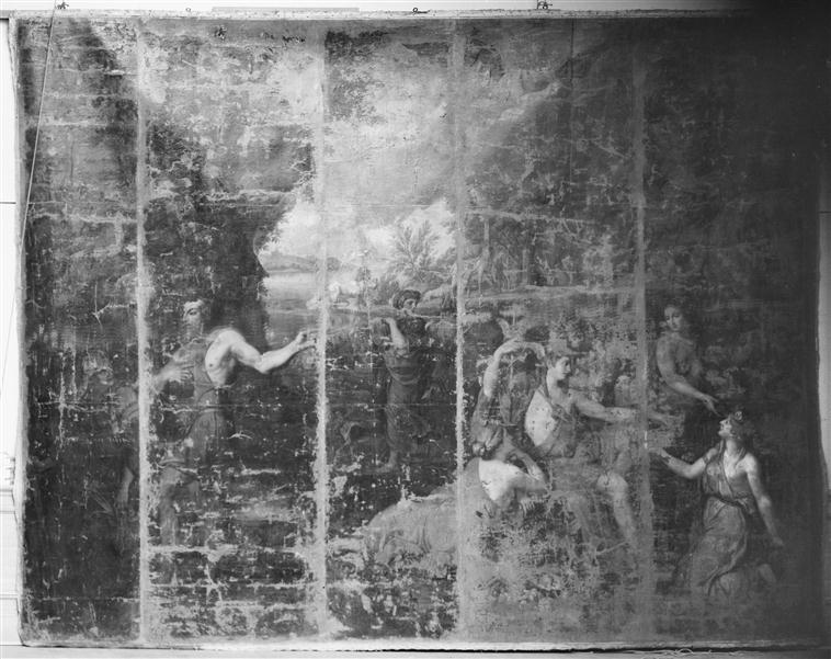 VULCAIN ET MERCURE ENTOURE DE FLORE ET DE POMONE