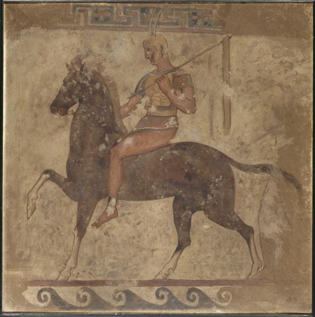 Cavalier samnite (allant vers la gauche)