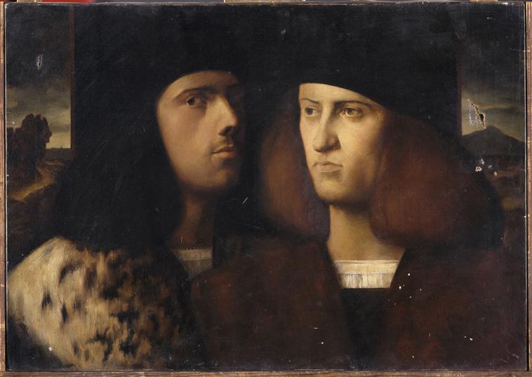 Portrait de deux jeunes hommes