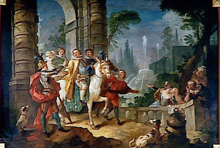 Départ de Sancho pour l'île de Barataria