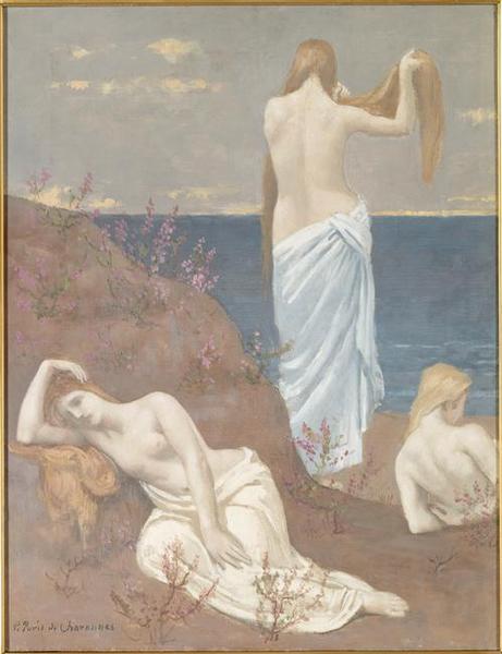 Jeunes filles au bord de la mer