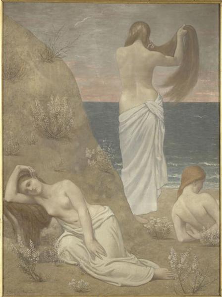 Jeunes filles au bord de la mer