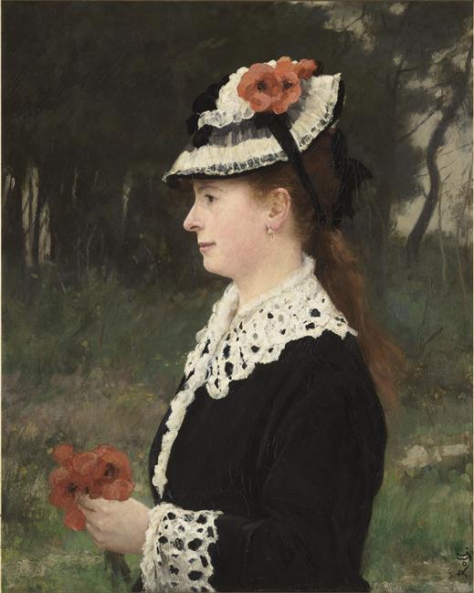 La dame aux coquelicots