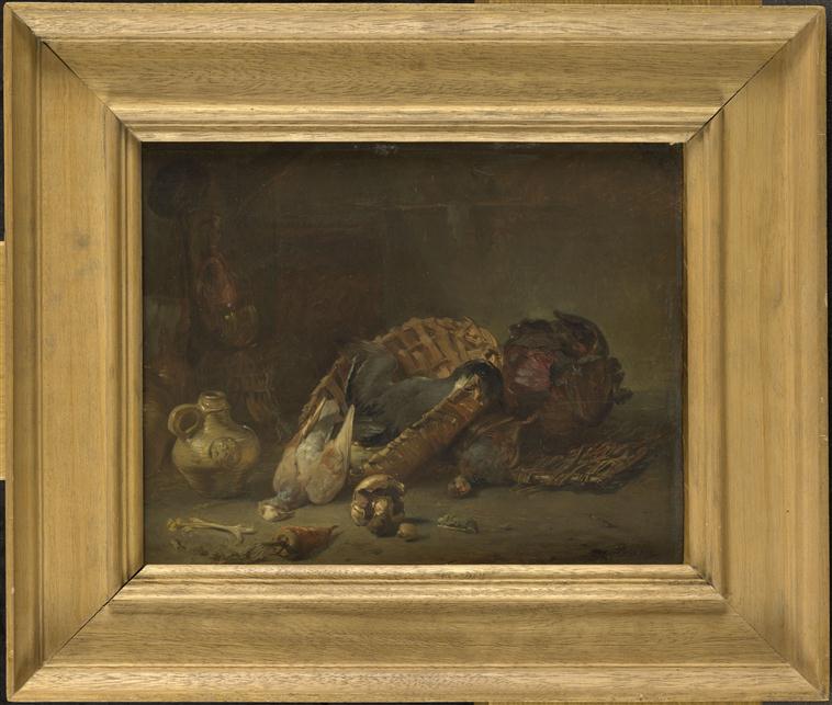 Nature morte : gibier et panier