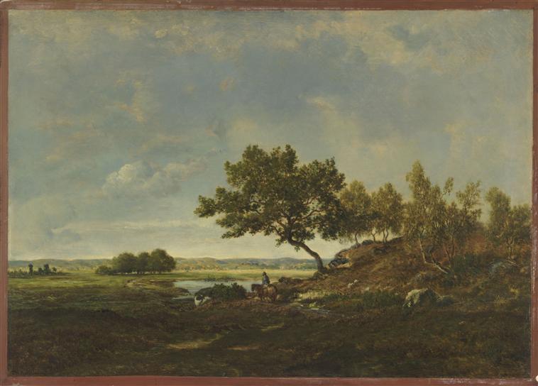 La mare au pied du coteau