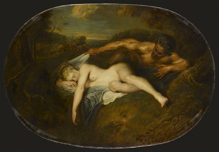 NYMPHE ET SATYRE, DIT AUSSI JUPITER ET ANTIOPE