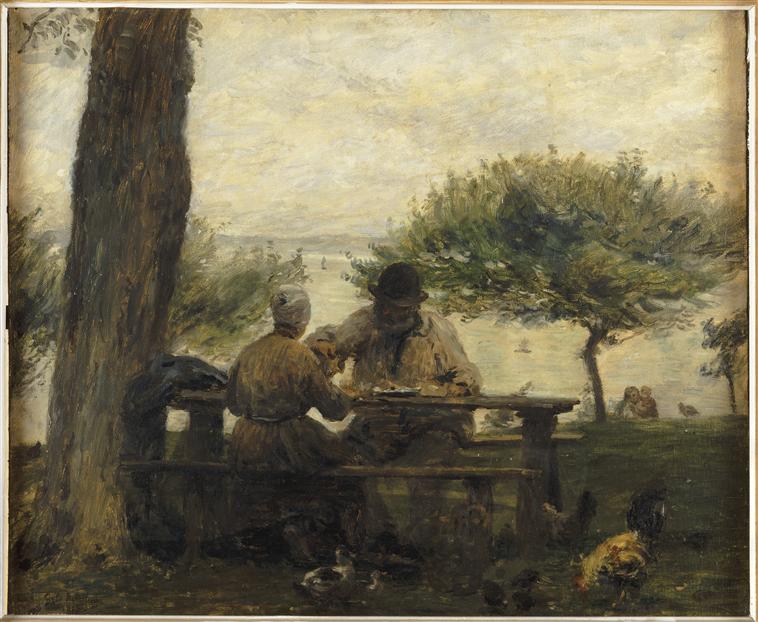 LE DEJEUNER A HONFLEUR (COTE DE GRACE)