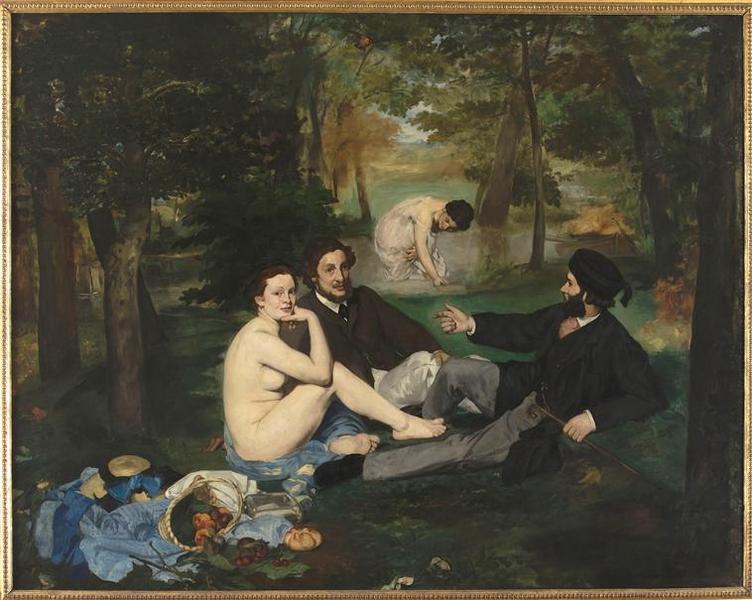 Le déjeuner sur l'herbe ; dit autrefois Le bain