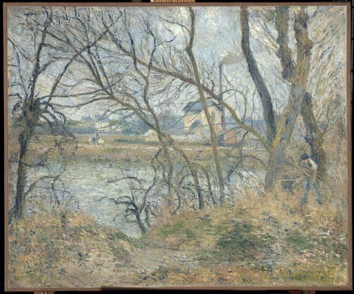 Bords de l'Oise, près de Pontoise, temps gris