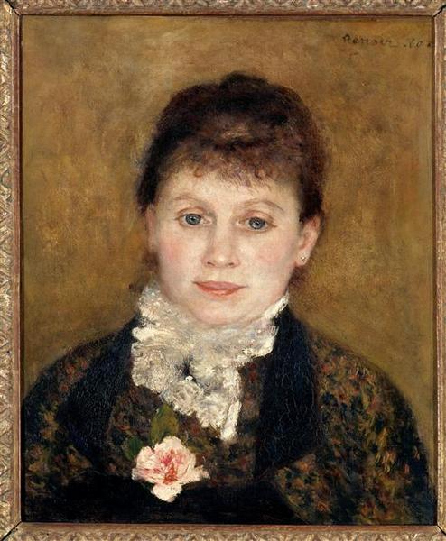 Portrait de femme au jabot blanc