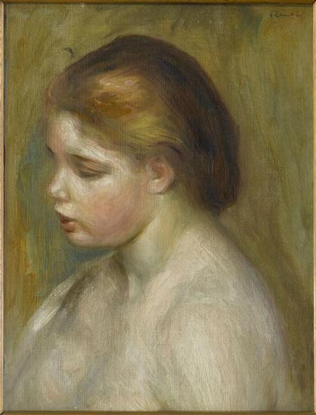 Jeune femme nue en buste