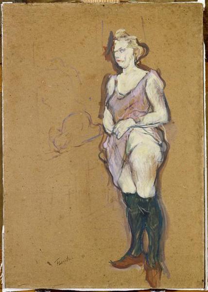 Femme de maison blonde