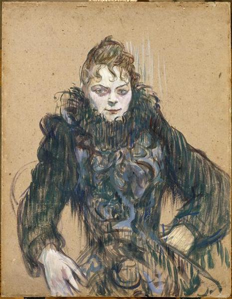 La femme au boa noir