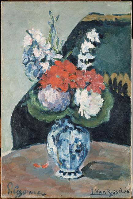 BOUQUET DANS UN VASE DE DELFT