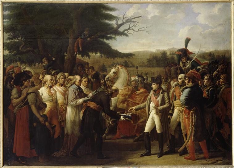NAPOLEON RECOIT LES CLEFS DE LA VILLE DE VIENNE.13 NOVEMBRE 1805
