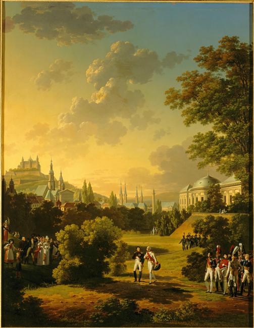 ENTREVUE DE NAPOLEON ET DU GRAND DUC FERDINAND A WURTZBOURG. OCTOBRE 1806
