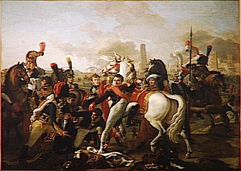 NAPOLEON BLESSE DEVANT RATISBONNE.23 AVRIL 1809