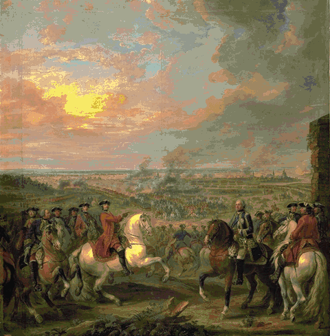 EPISODE DU COMBAT DE MELLE.1745 ; DIT AUTREFOIS BATAILLE DE FONTENOY